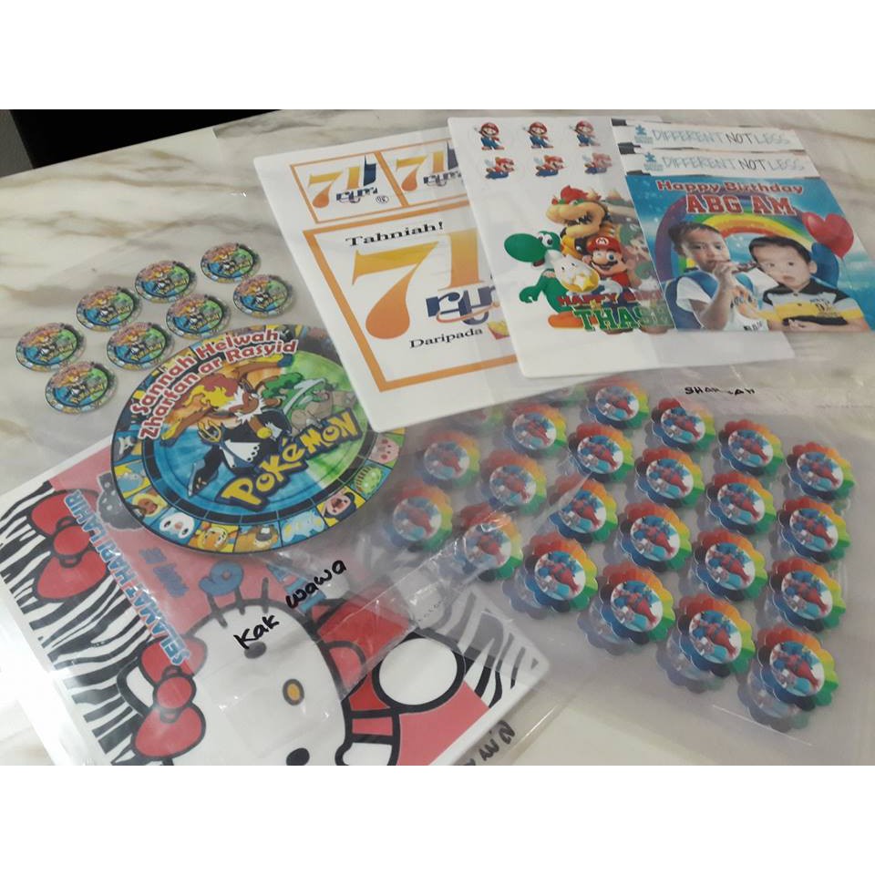 EDIBLE IMAGE A4 PRINTING SERVICE (Custom) HALAL Shopee Malaysia