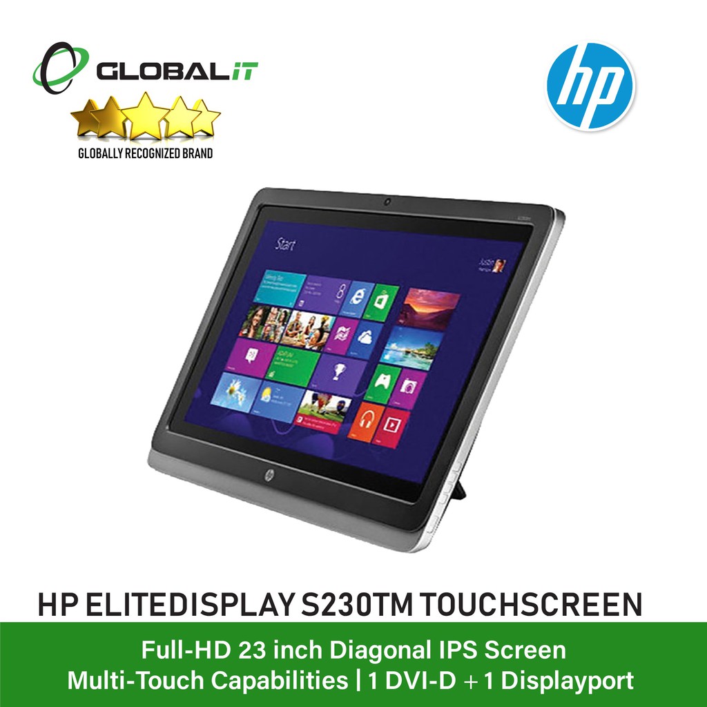 (Refurbished LCD) HP EliteDisplay S230tm / 23" inch Touchscreen Monitor