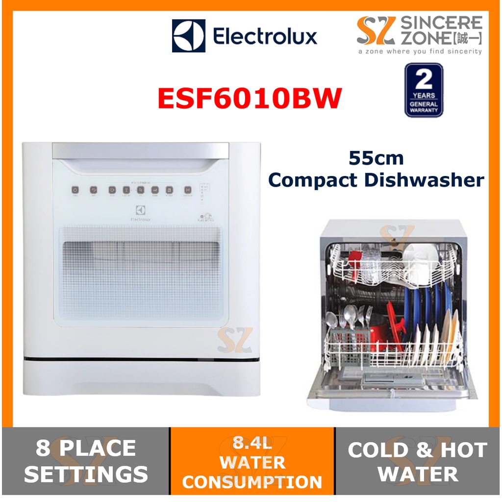 Electrolux ESF6010BW 55cm Compact Dishwasher Shopee Malaysia