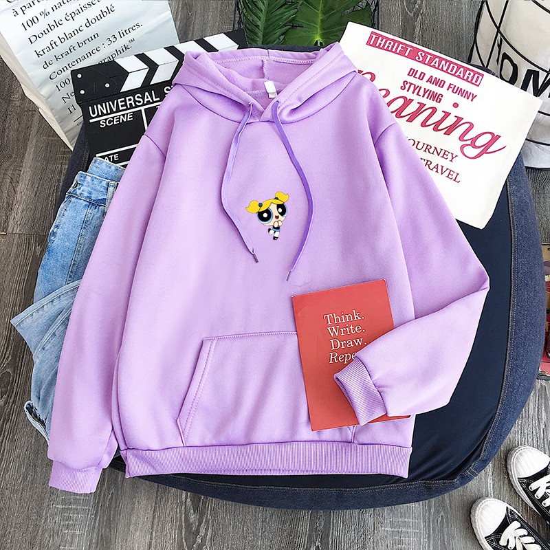 purple sweatshirt