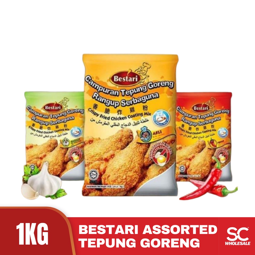 Bestari Crispy Fried Chicken Coating Mix Campuran Tepung Goreng