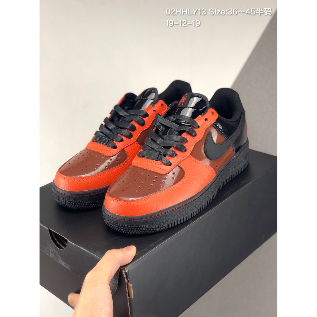 black orange af1