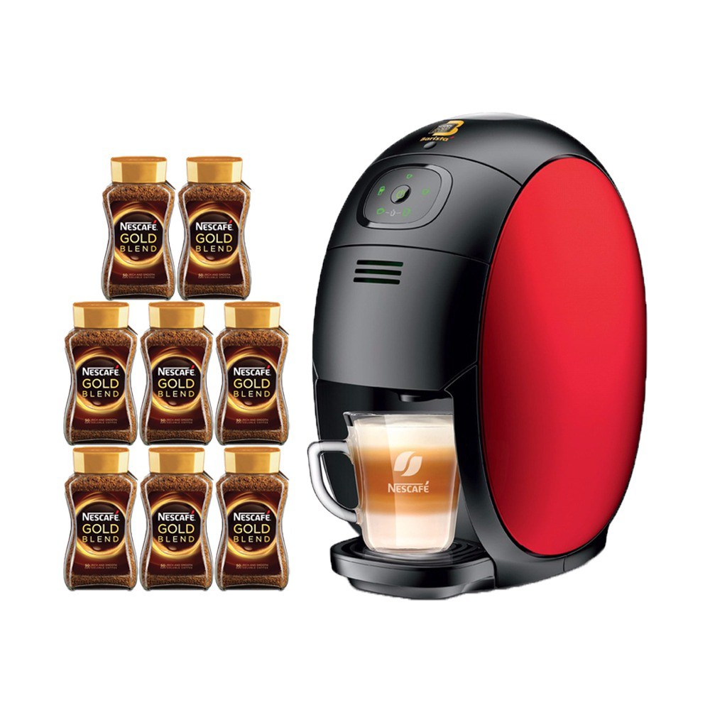 Nescafe Black Barista Machine with Gold Blend (100g x 8 Jar) | Shopee ...