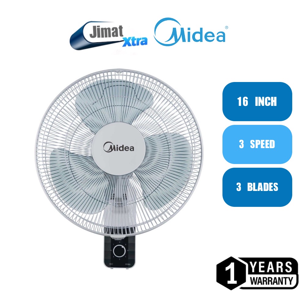 Midea 16 Wall Fan Mf 16fw15ka Shopee Malaysia