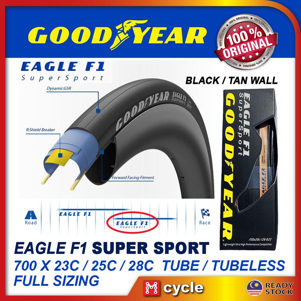Goodyear Eagle F1 Super Sport 700c Road Bike Tire 25c 28c Clincher