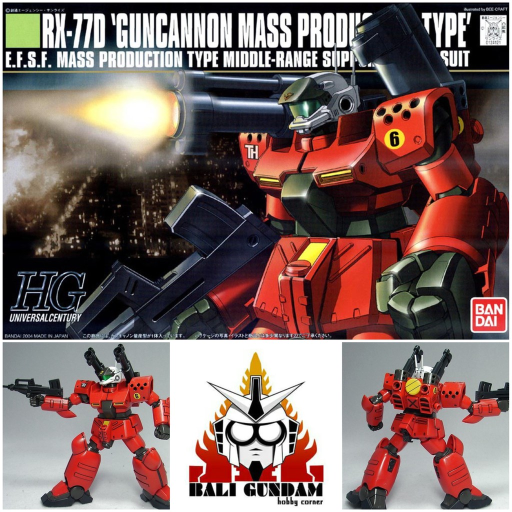 Hg 1 144 Rx 77d Guncannon Mass Production Type Shopee Malaysia