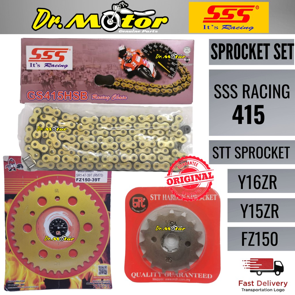 Y15ZR Y15 FZ150 FZ 150 Y16ZR Y16 415 SSS HEAVY DUTY CHAIN RANTAI GOLD