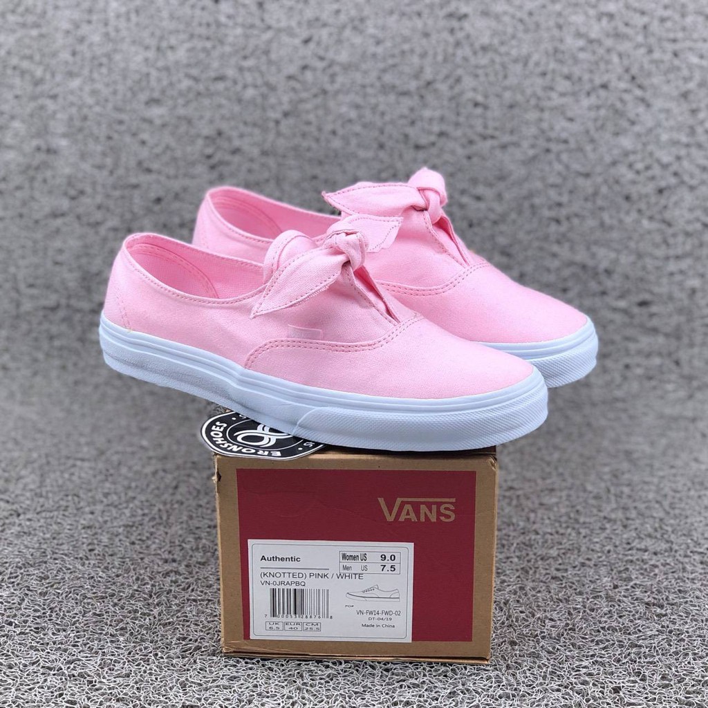 vans knotted pink