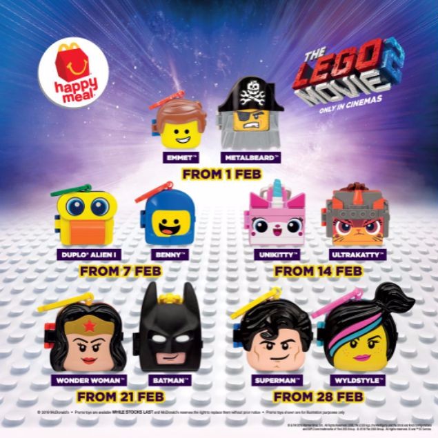 lego happy meal toys