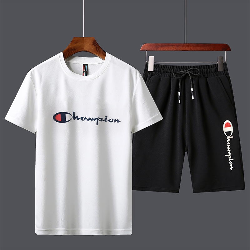 champion shorts and t shirt set