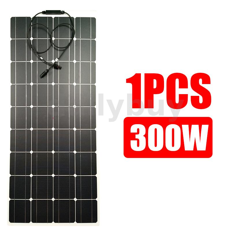 18V 300W Complete RV Car Battery Solar Charger Solar Panel PET Flexible