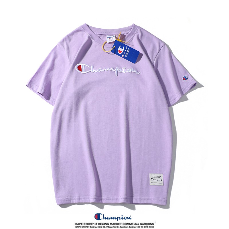 champion t shirt purple