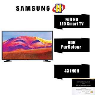 Image of Samsung LED SMART TV (43 Inch) Full HD PurColour HDR ConnectShare™ UA43T6000AKXXM
