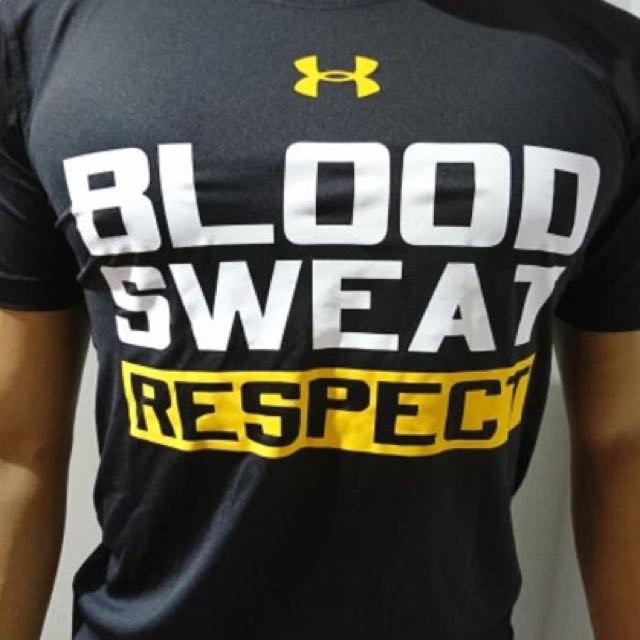 under armour blood sweat respect t shirt