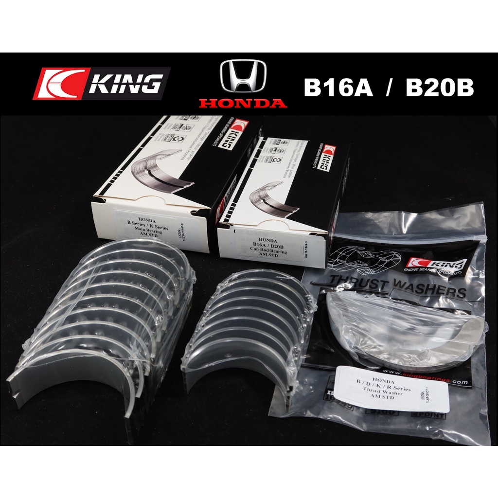 KING Bearing Honda B16A VTEC DOHC 16V & B20B Size STD 0.25 0.5 0.75 1 ...