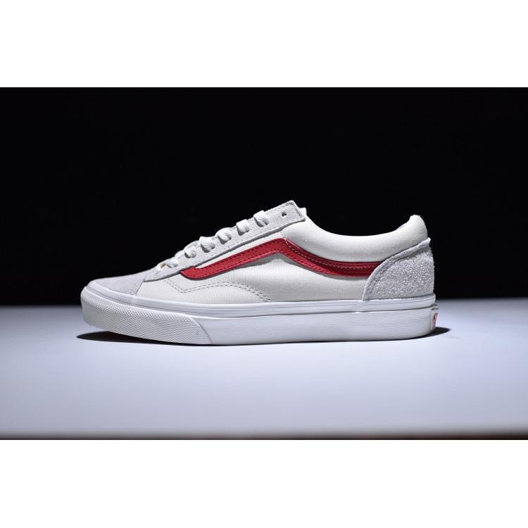 vans old skool marshmallow red