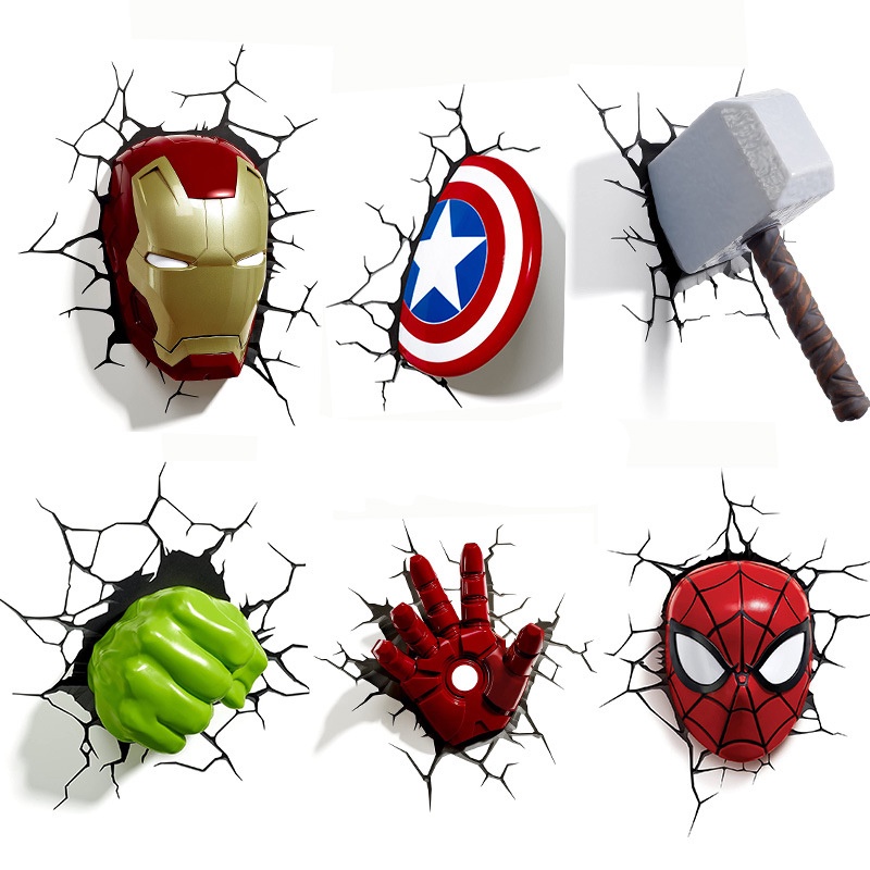 Car Sticker 3D Cartoon Marvel Avengers Superhero Car Sticker Cartoon Marvel  Car Exterior Decoration Sticker | Shopee Malaysia