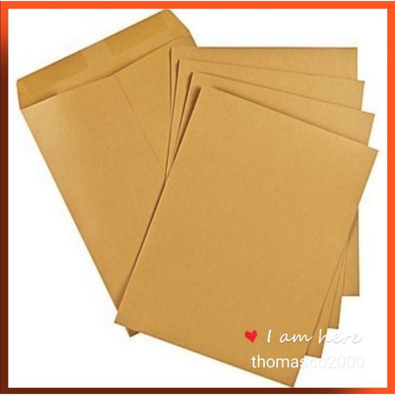 A4 Size White Brown Document Envelope 9 12 75 228mm X 323mm Sampul Surat A4 Shopee Malaysia