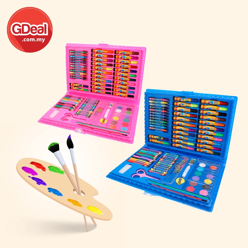 Gdeal 86 In 1 Colouring Drawing Painting Stationery Pigment Colour Kit Beginner Little Painter Set Lukis Ø³ÙØª ÙÙÙÙØ³ Shopee Malaysia