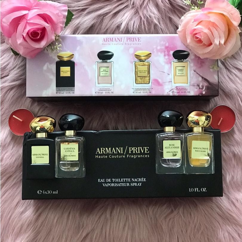 Giorgio Armani Prive Haute Couture Fragrance Set For Unisex 4 In 1 30ml x  4pcs | Shopee Malaysia