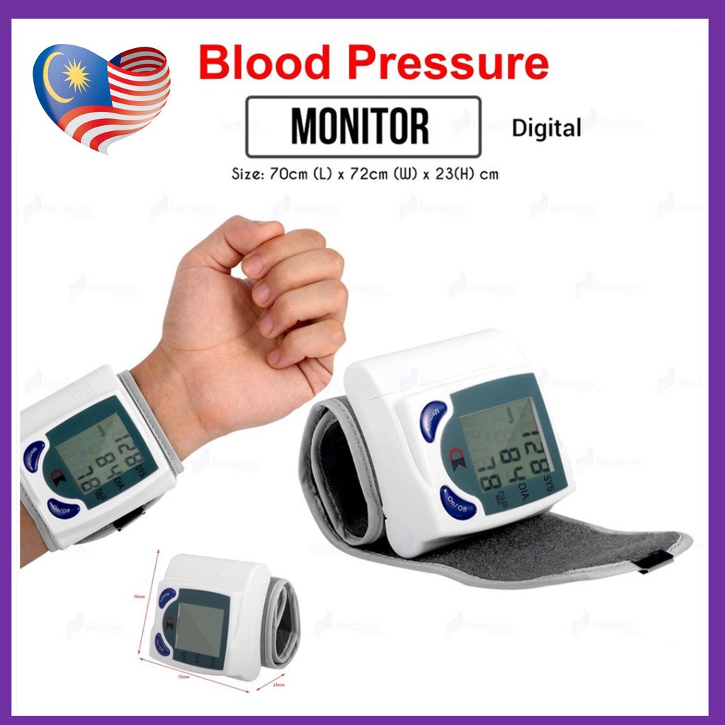 Mesin Alat Cek Tekanan Darah Tinggi Bp Monitor Set Wrist Digital Arm Blood Pressure L Mesin Cek Check Darah Tinggi Shopee Malaysia