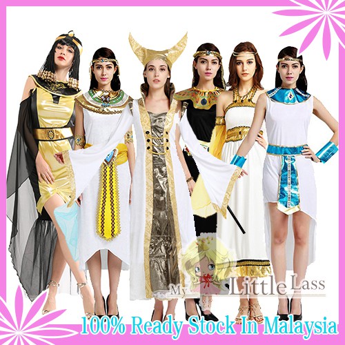 Halloween Cleopatra Costumes Women Adult Cosplay Fancy Dress Egyptian Queen Costume Dress up