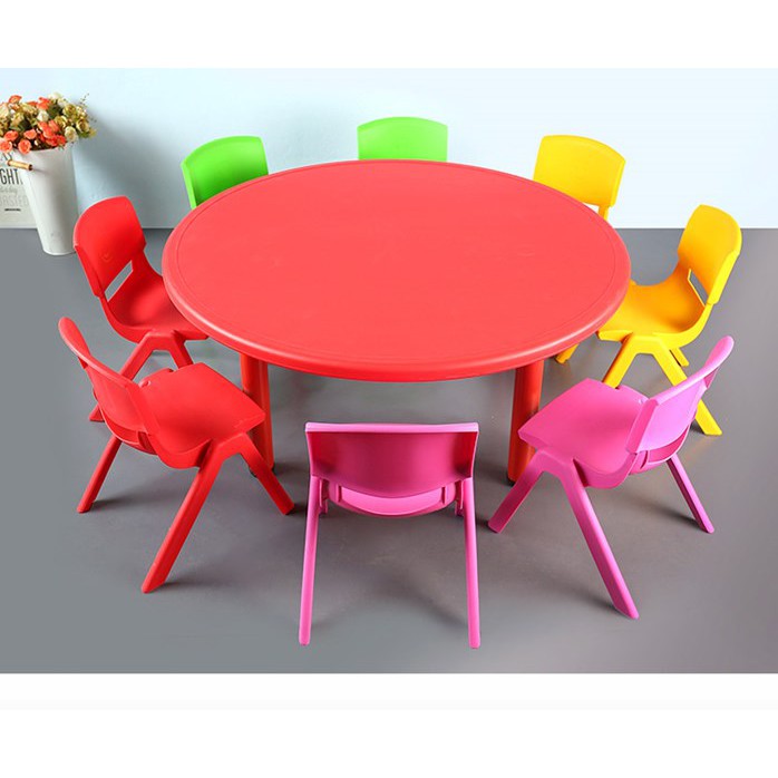 Kindergarten Round Shape Table with Adjustable Height Shopee Malaysia