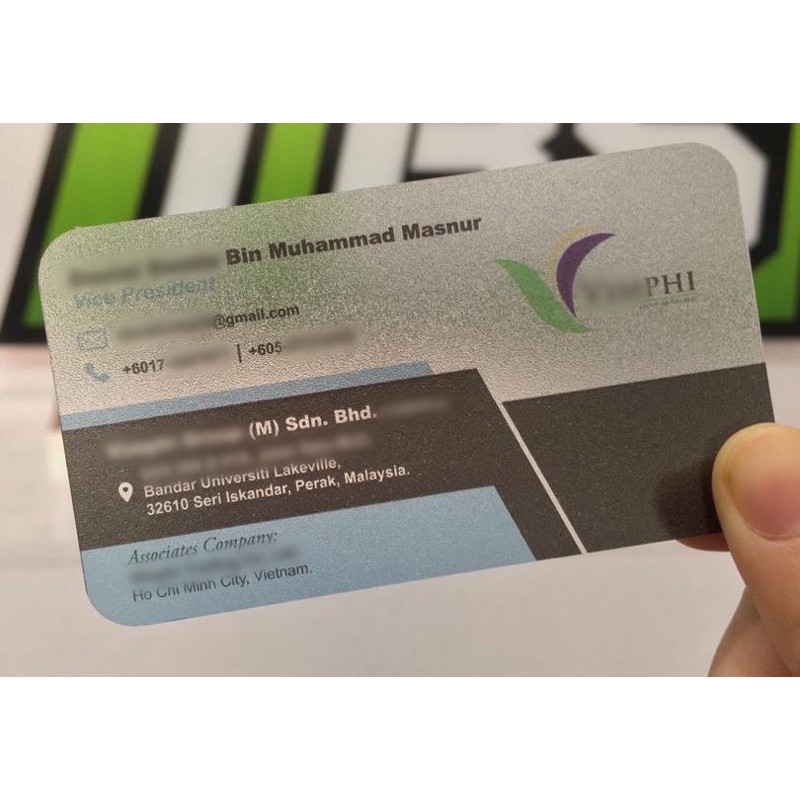 0 4mm Frosted Plastic Card Name Card Business Card Shopee Malaysia