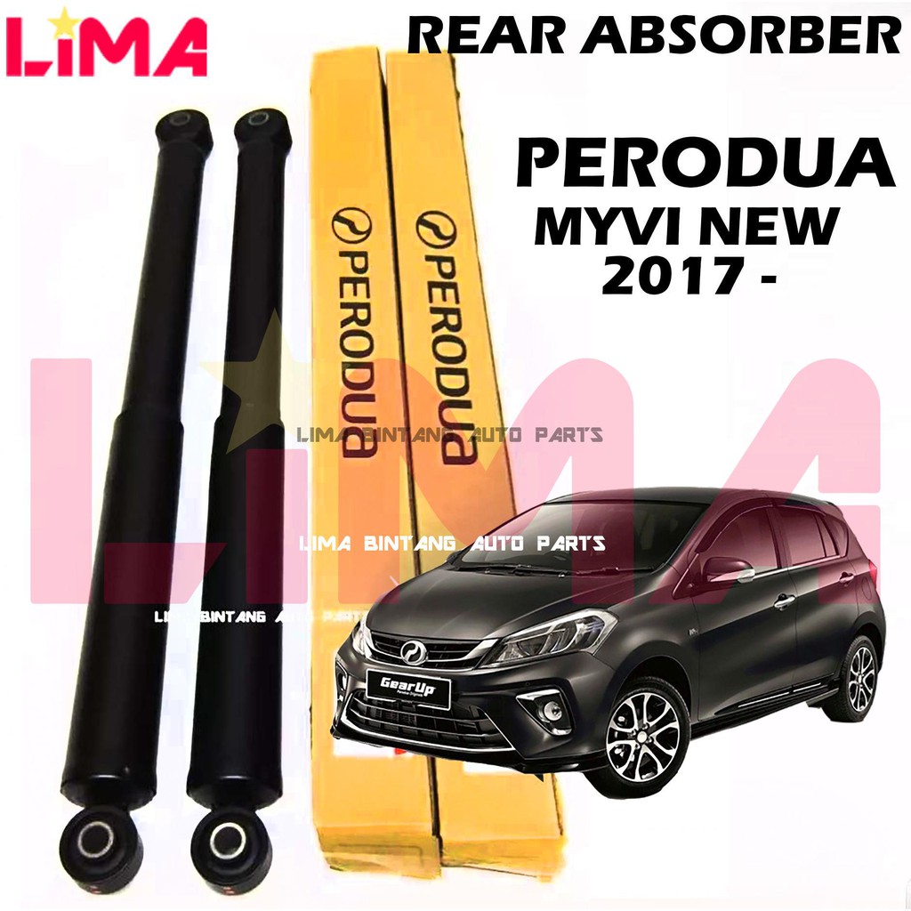 PERODUA MYVI NEW D20N REAR SHOCK ABSORBER 1 PAIR *ORIGINAL* ( 20182020