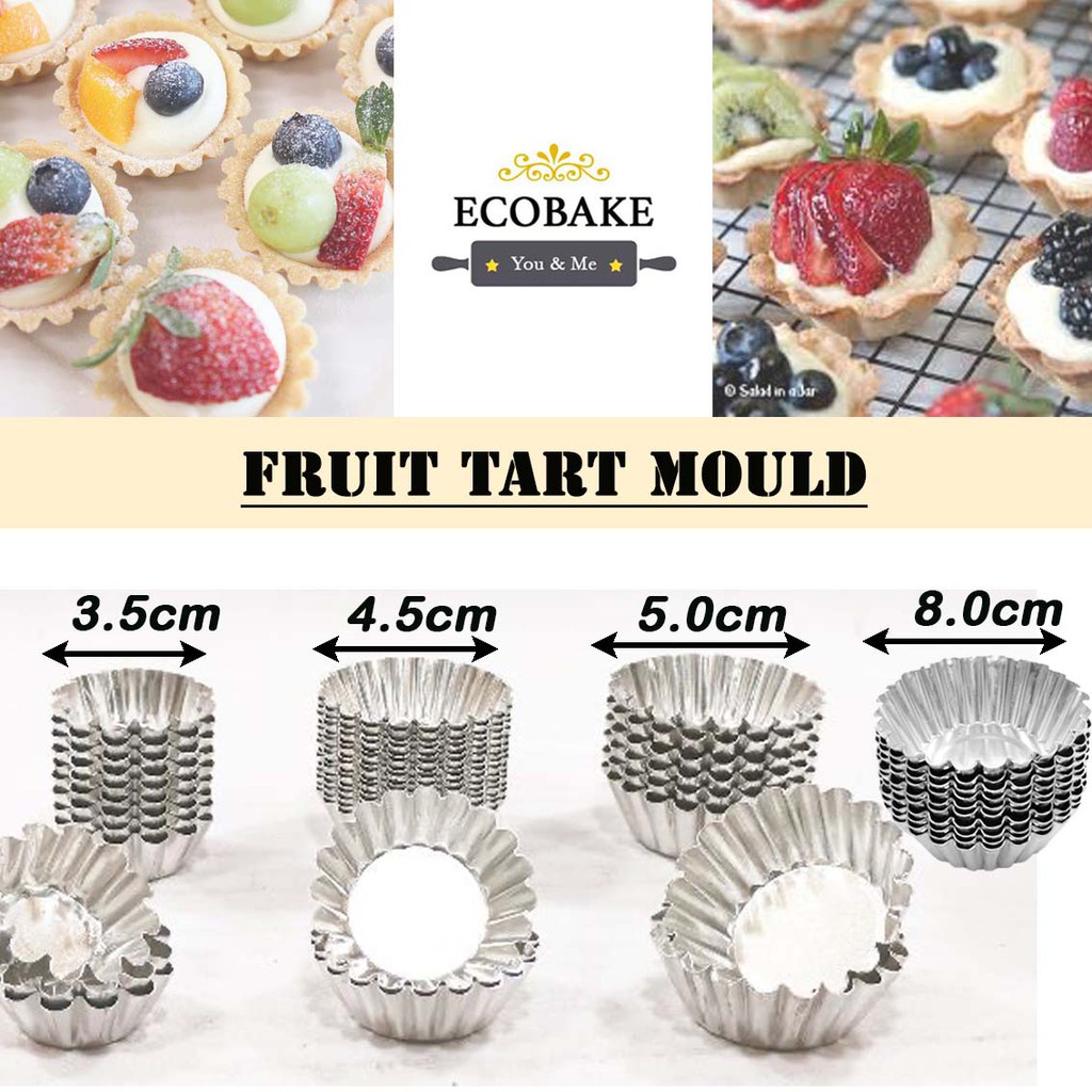 3.5cm/4.5cm/5cm/8cm Aluminium Acuan Kuih Tart/ Acuan Fruit Tart/ Cheese Tart Mould Shopee Malaysia