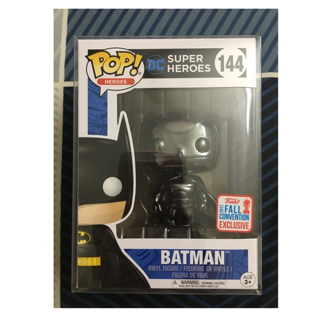 Funko Pop Black Chrome Batman (NYCC 2017 Exclusive) | Shopee Malaysia