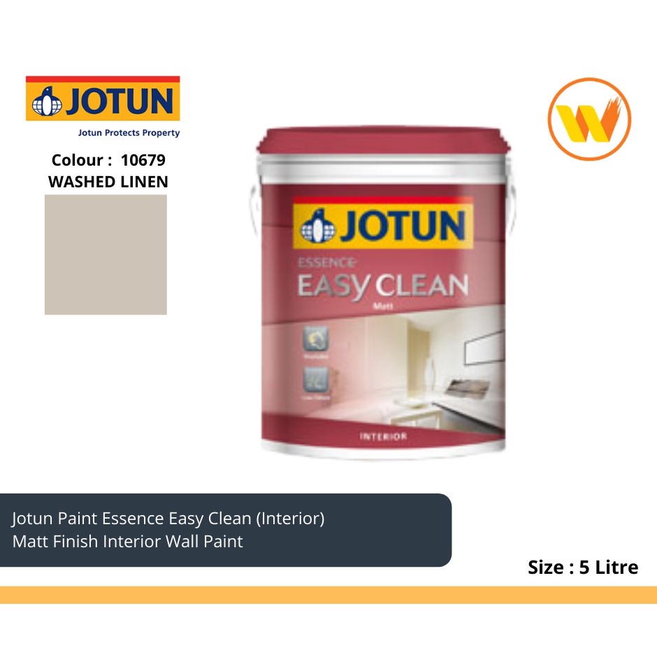 5Litre Jotun  Essence Easy Clean 10679 Washed  Linen  