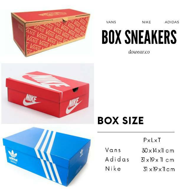 nike shoe box dimensions size 11