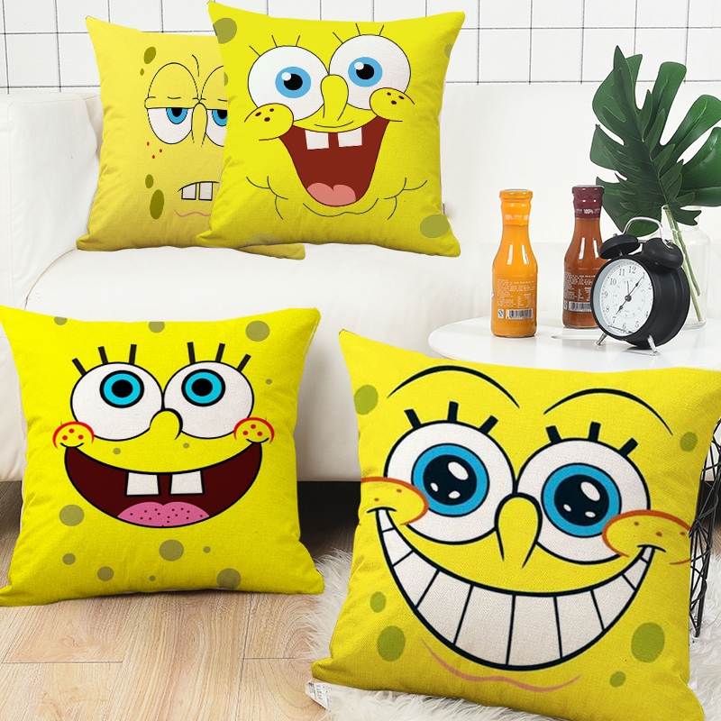Pillow Cover Spongebob Squarepants Cushion Case Home Living