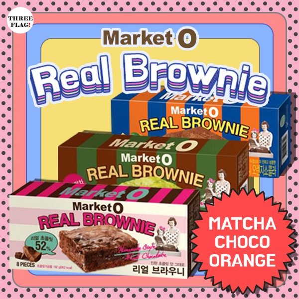 Market O Real Brownie 240g 20g X 12pcs Matcha Choco Orange Shopee Malaysia