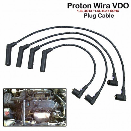 Ignition Spark Plug Wire Cable For Proton Wira Satria 4G13 4G15 VDO EFI