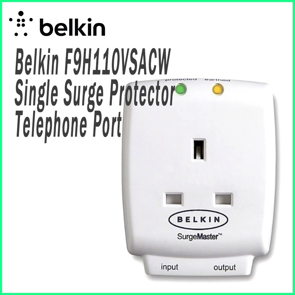 BELKIN SURGE PROTECTOR MASTER CUBE SINGLE SOCKET WITH TELEPHONE LINE ...