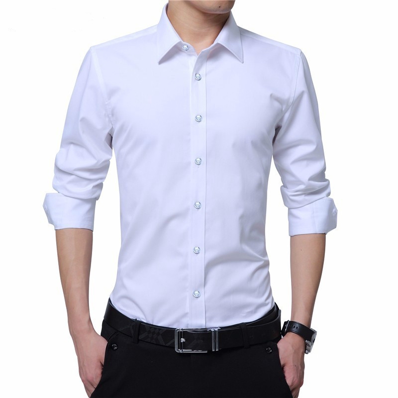 white smart casual shirt