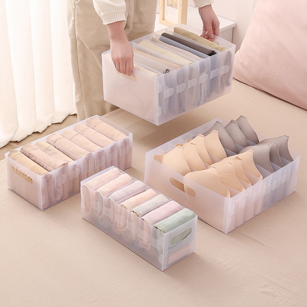 Plastic Clothes Organizer Jeans Storage Box Organizer Box Wardrobe