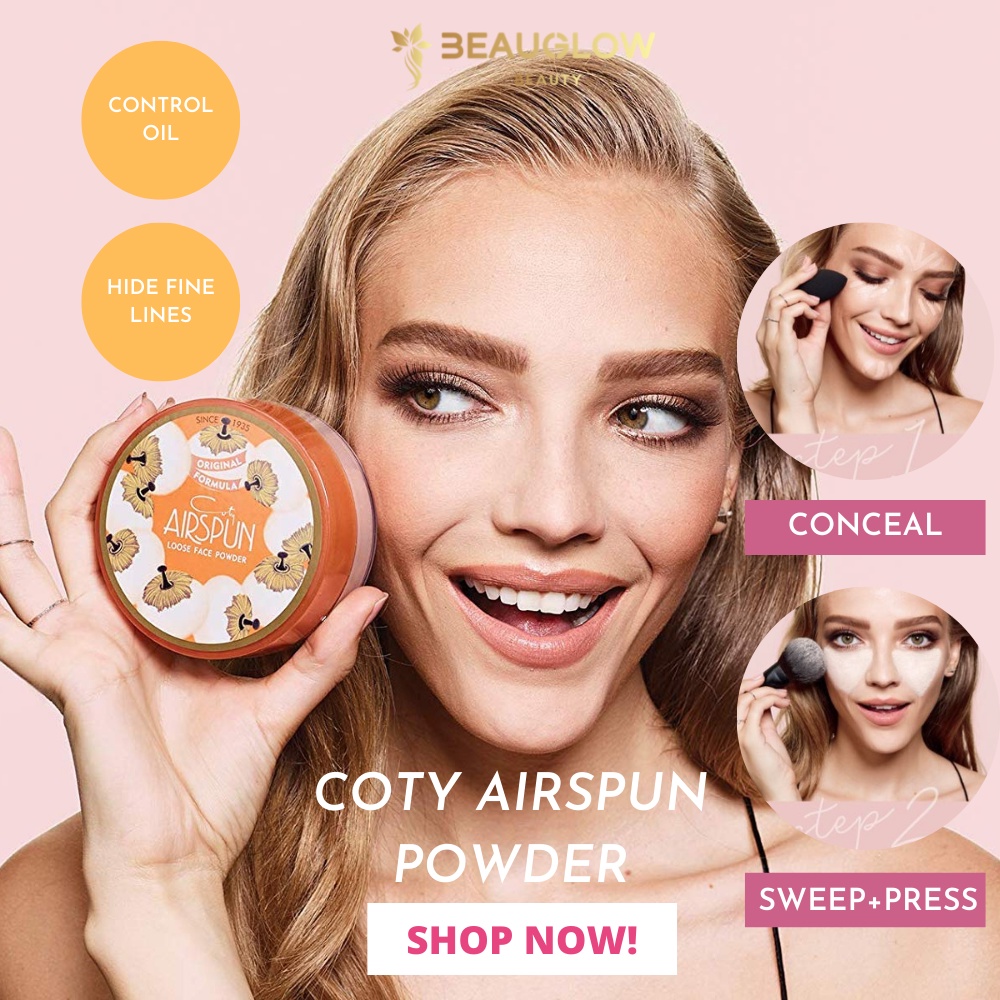 FREE BUFF! COTY Airspun Loose Face Powder, Original Made In USA