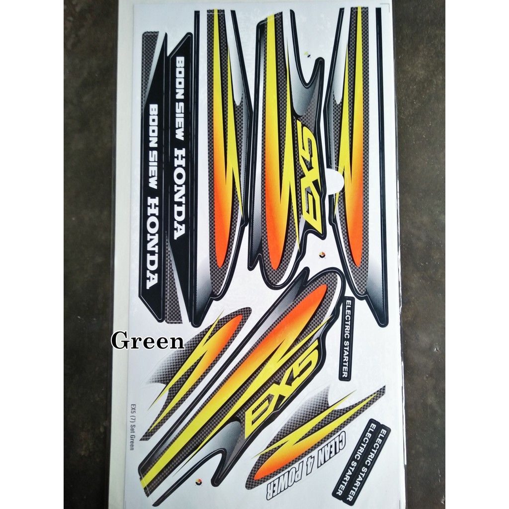 Honda EX5  7 High Power Sticker  Stripe Shopee Malaysia