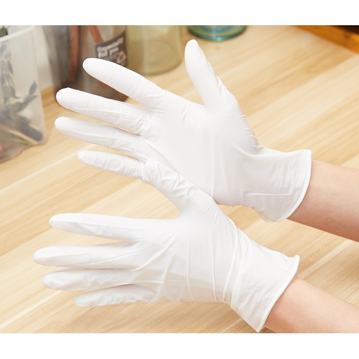 tight rubber gloves