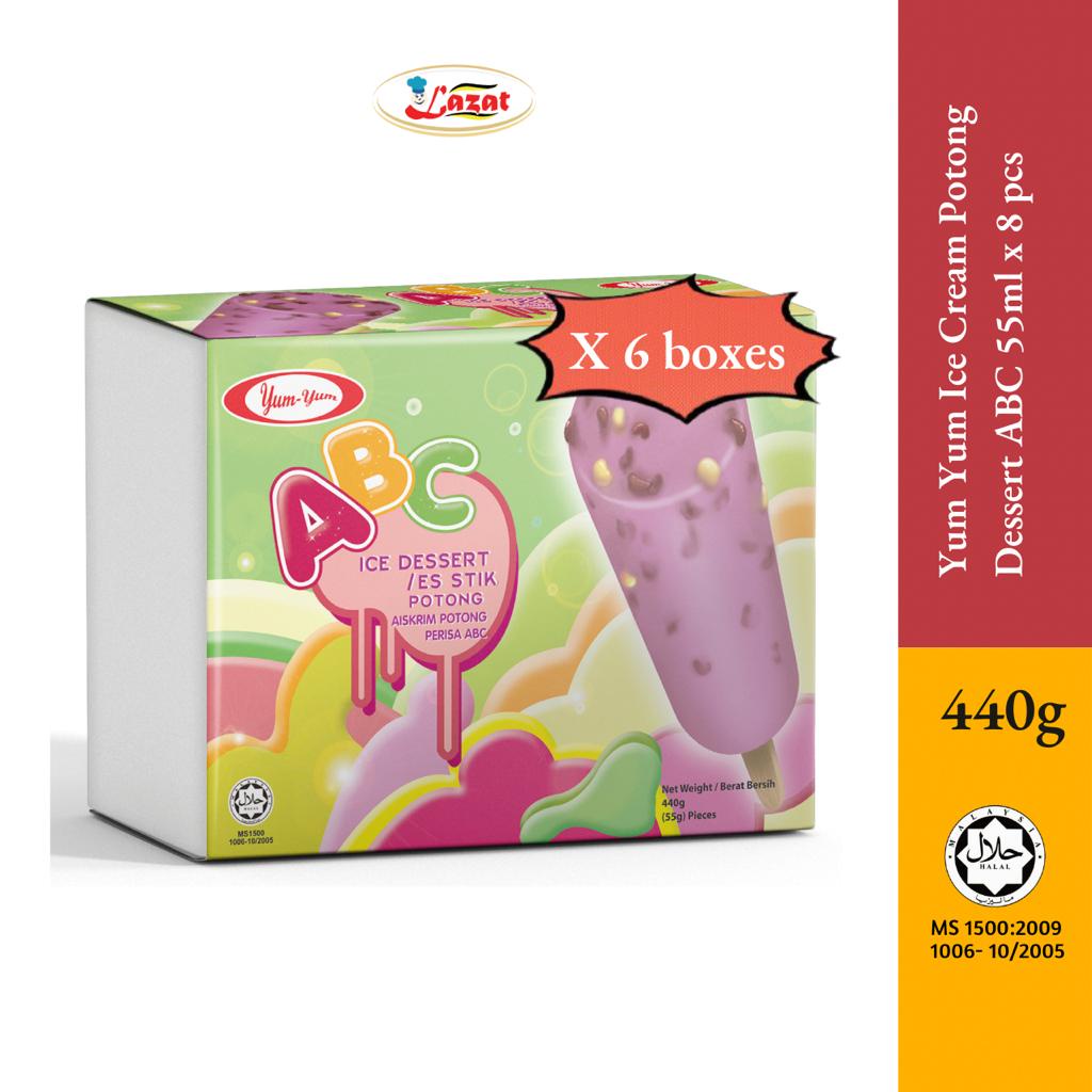 Yum Yum Ice Cream Potong Dessert ABC (55ml x 8pcs x 6 Boxes) Shopee