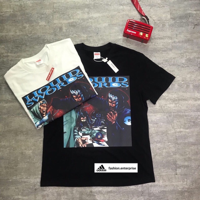 supreme liquid swords tee black