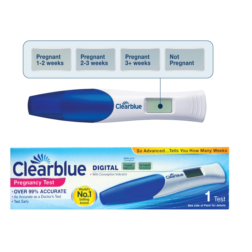 CLEARBLUE DIGITAL PREGNANCY TEST 1`S (EXP 06/23) | Shopee Malaysia