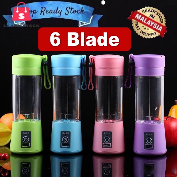 RSS_USB Portable Electric Fruit Juicer Cup Bottle Mixer Rechargeable Juice Blender