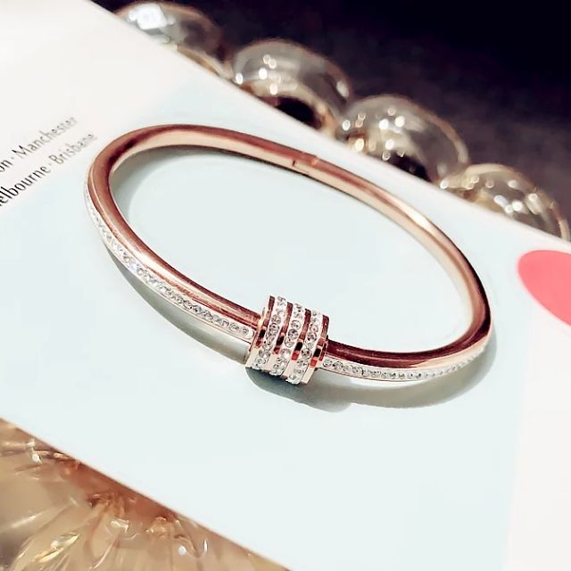 Korean Luxury Diamond bangle Chic Bangle Gelang  berlian 