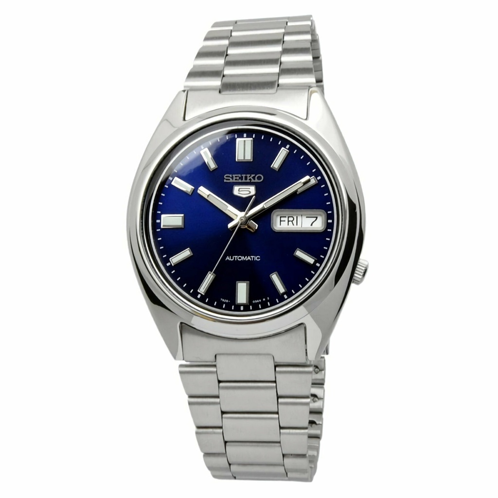 SEIKO 5 SNXS77 SNXS77K1 Automatic 21 Jewels Blue Dial Stainless Steel ...