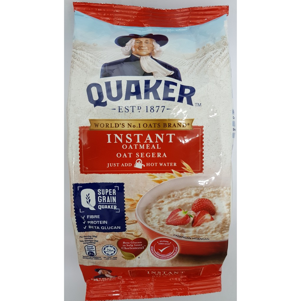 Quaker Instant Oatmeal (325g / 800g + 100g = 900g) Shopee Malaysia