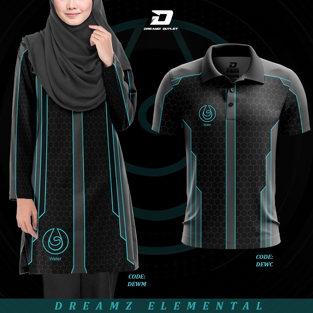 Dreamz Tshirt Muslimah Jersey Design Elementel Shopee Malaysia